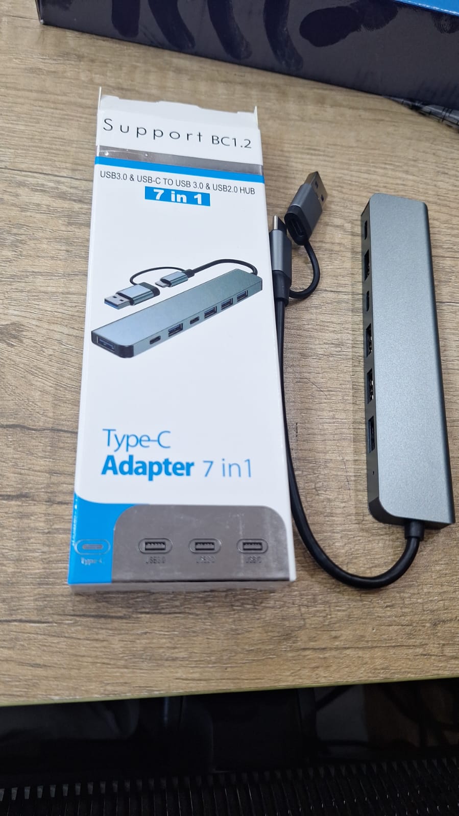 هب تايب سي و usb ٧ في واحد